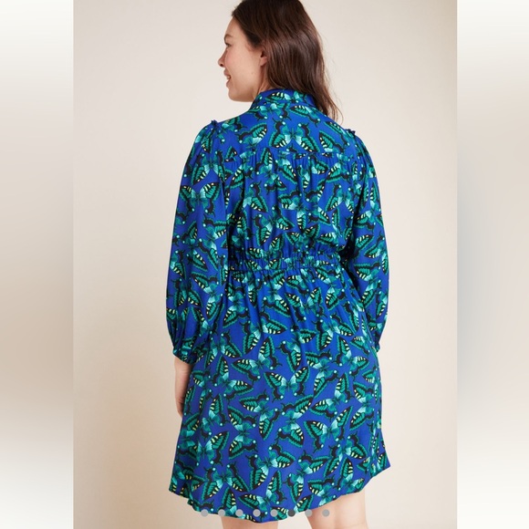 Women’s 2X | Maeve | Anthropologie
Blue, Navy, Yellow, Black Butterfly Dress - Picture 3 of 13
